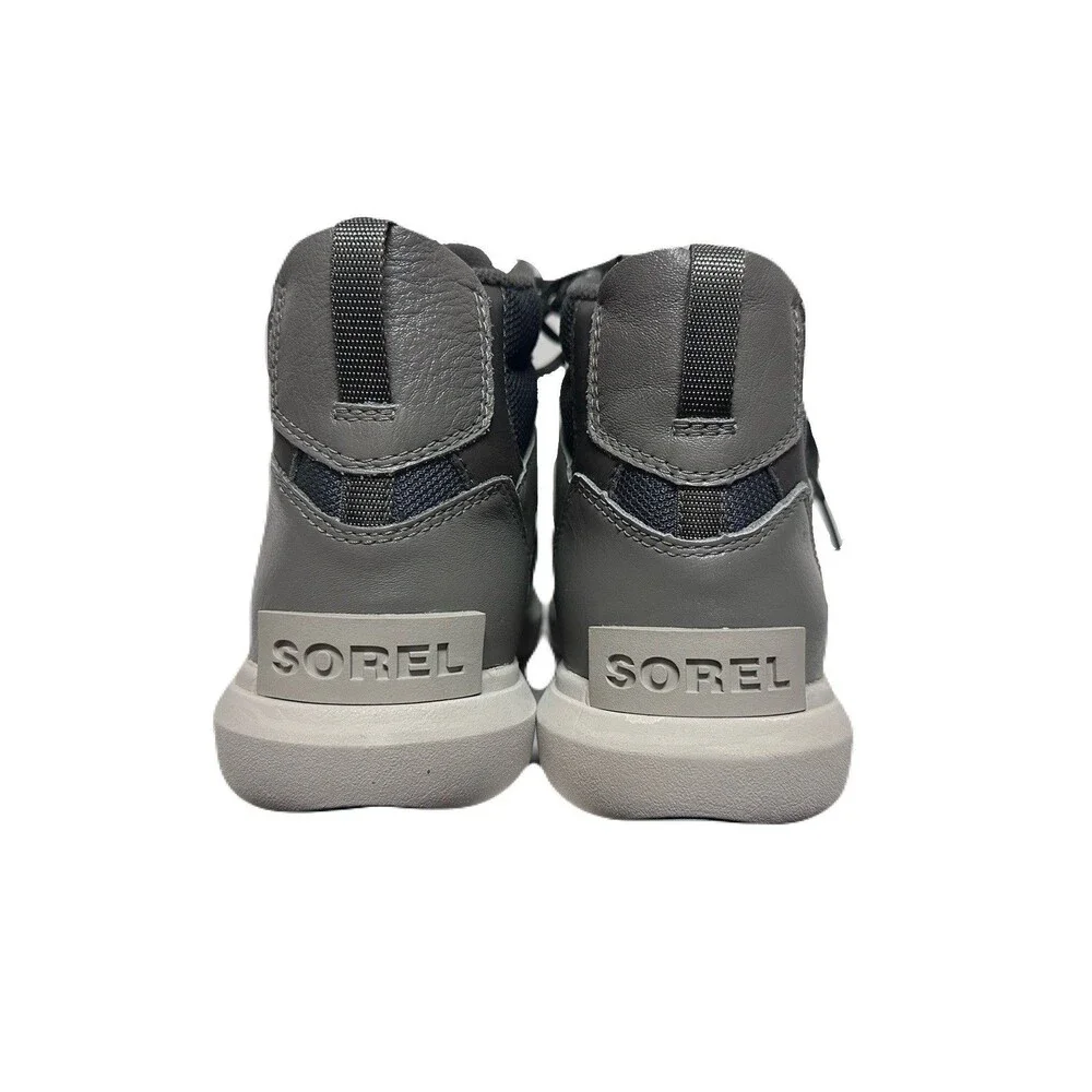 NEW Sorel Mens Size 9.5 Explorer Next Mid Grey Waterproof Outdoor Sneaker Boots
